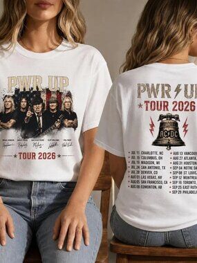 ACDC Pwr Up Tour 2026 Concert T-Shirt, ACDC Pwr Up Tour Shirt